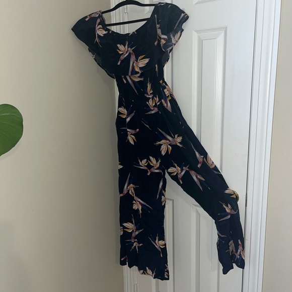 Amour Vert Silk Floral Jumpsuit - Size s - Picture 5 of 5